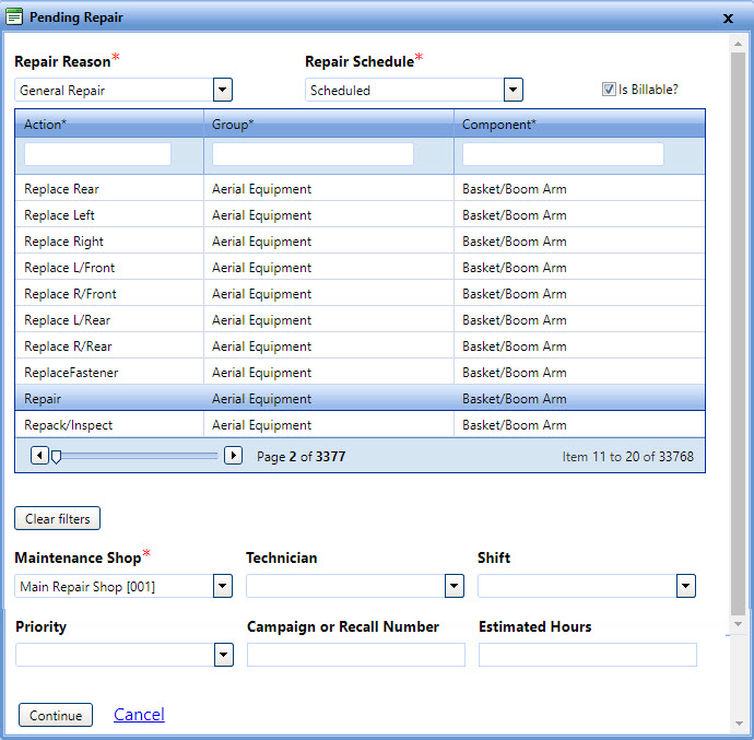 Defer repair image